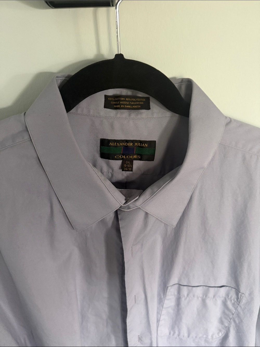Alexander Julian Lavender Dress Shirt with Point Collar